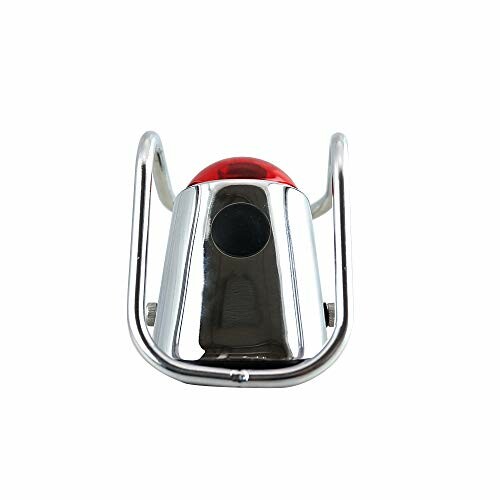 Chrome bottle opener with red accent